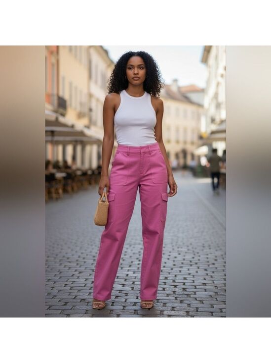 Express Pants - Express Vibrant Pink Pants Size 8R